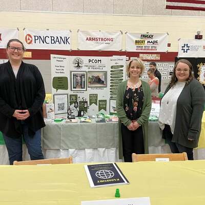 Sixth Annual Meadville’s Beloved Community Fair was a terrific opportunity to share PCOM services with middle school students.