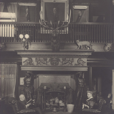 AC and Frances Huidekoper in their home, Holland Hall