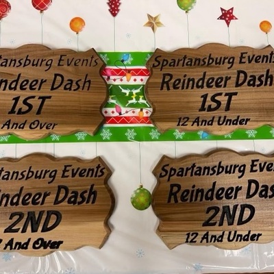 Spartansburg Reindeer Dash awards